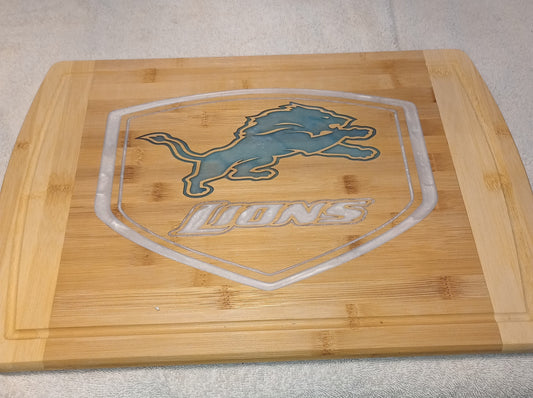 Detroit lions cutting boards