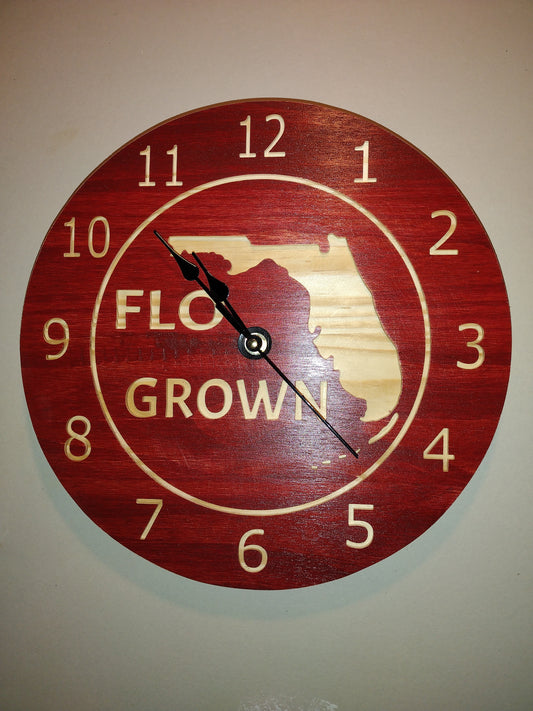 Flo grown clock.
