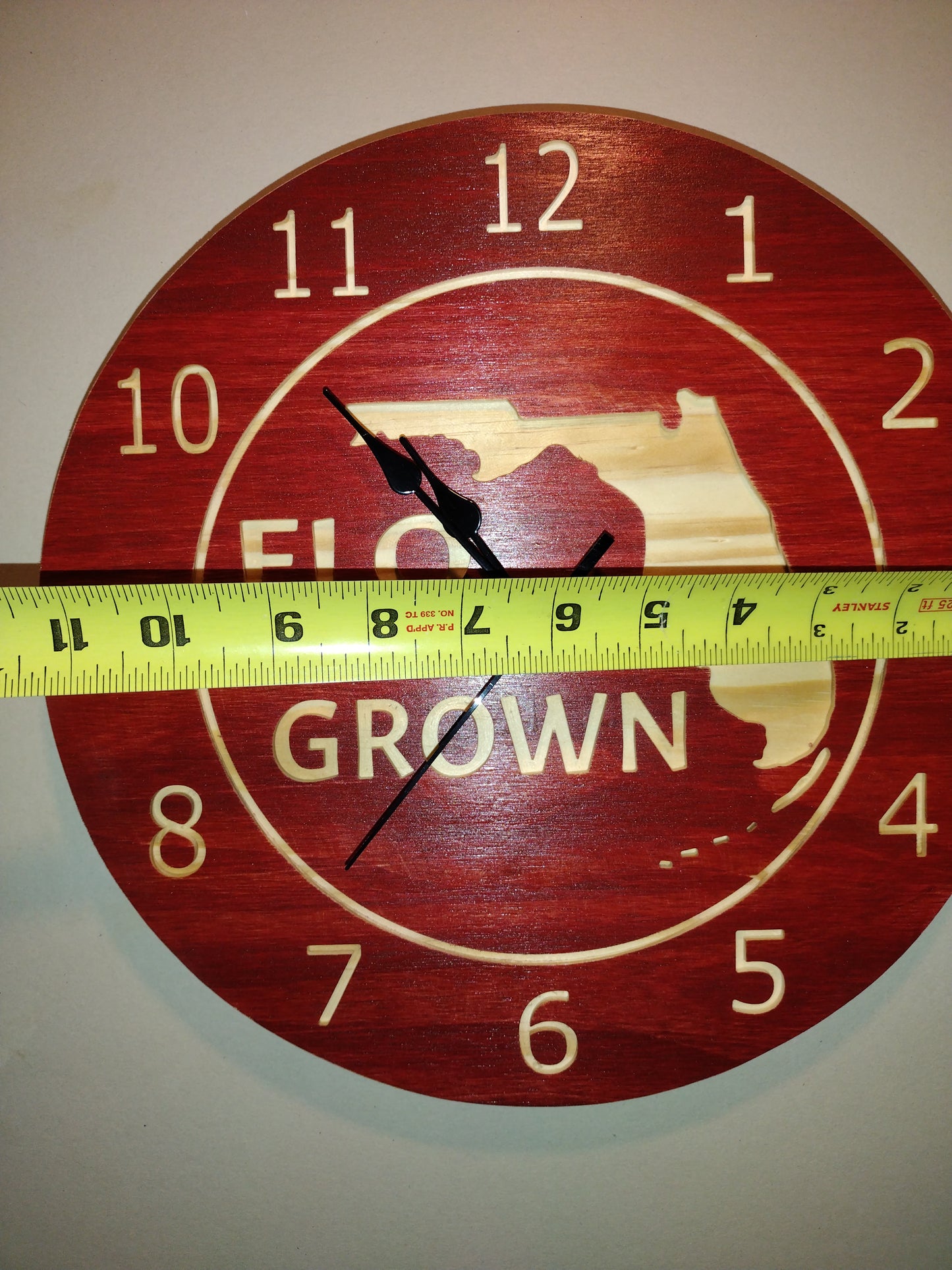 Flo grown clock.