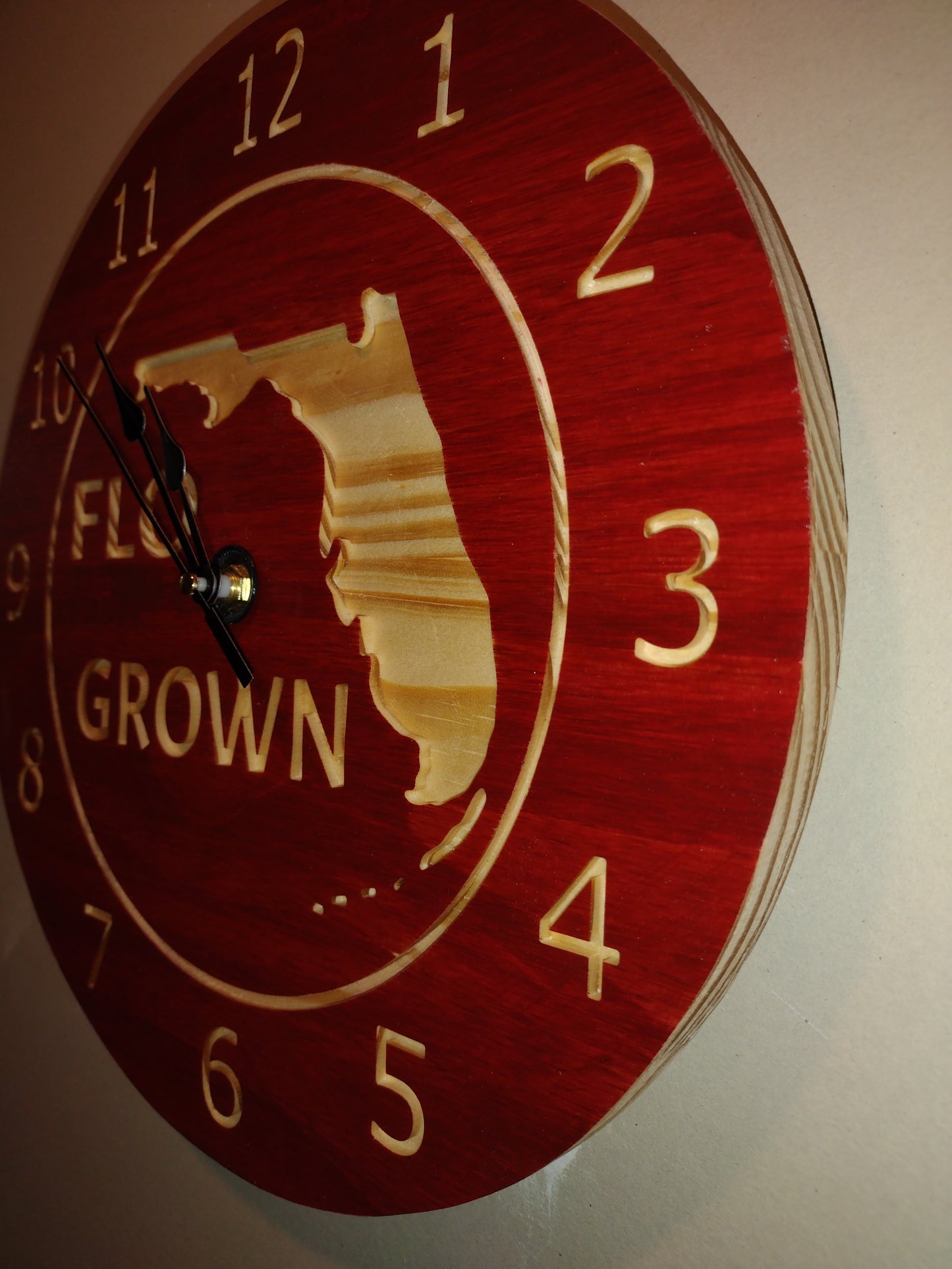 Flo grown clock.