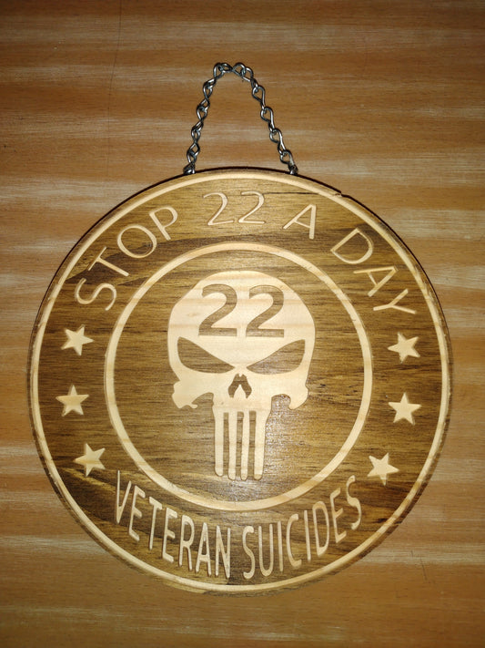 Stop 22 a day punisher skull