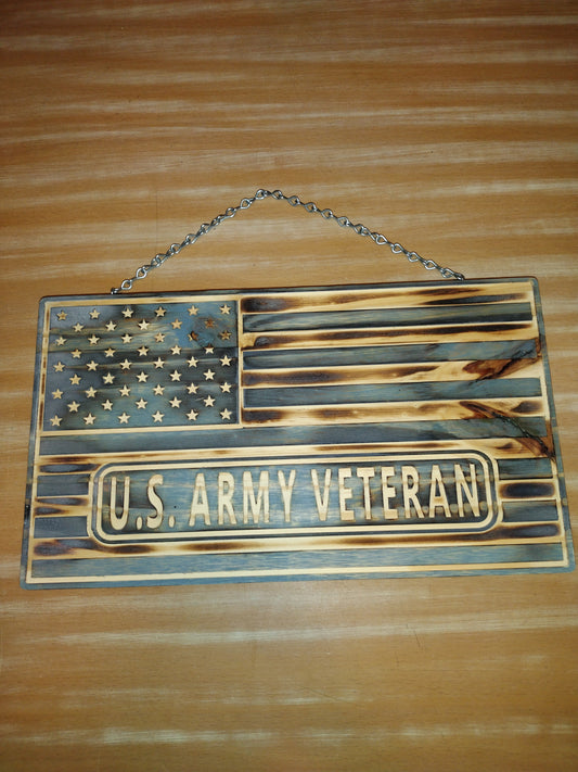 U.S. Army veteran sign