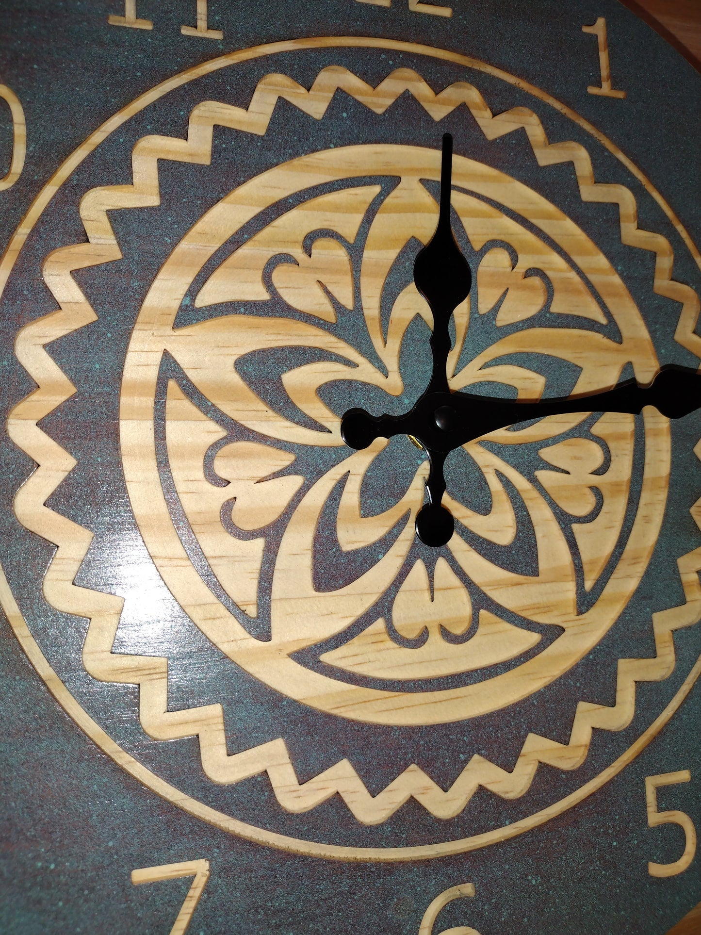 Flower design clock