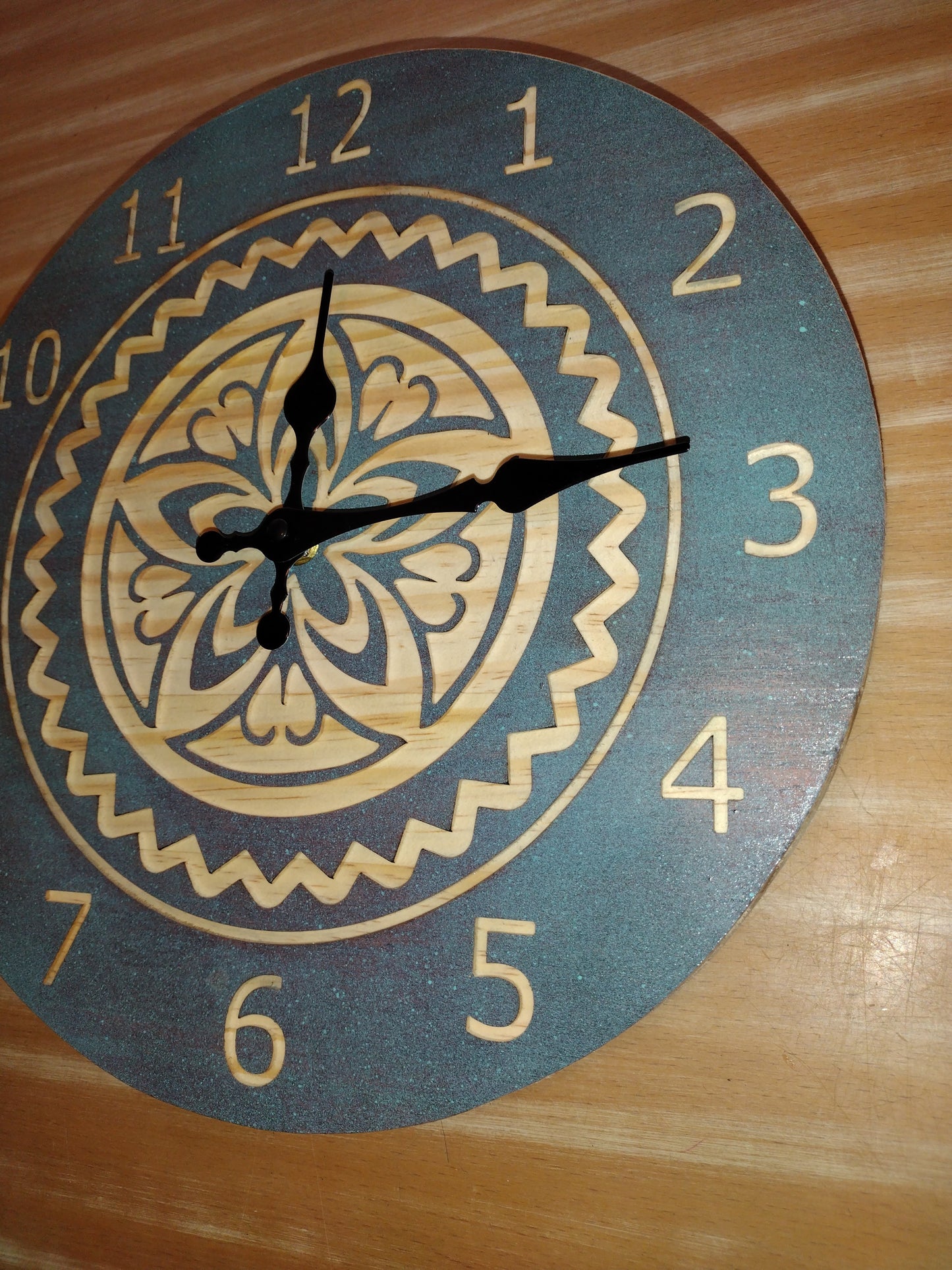 Flower design clock